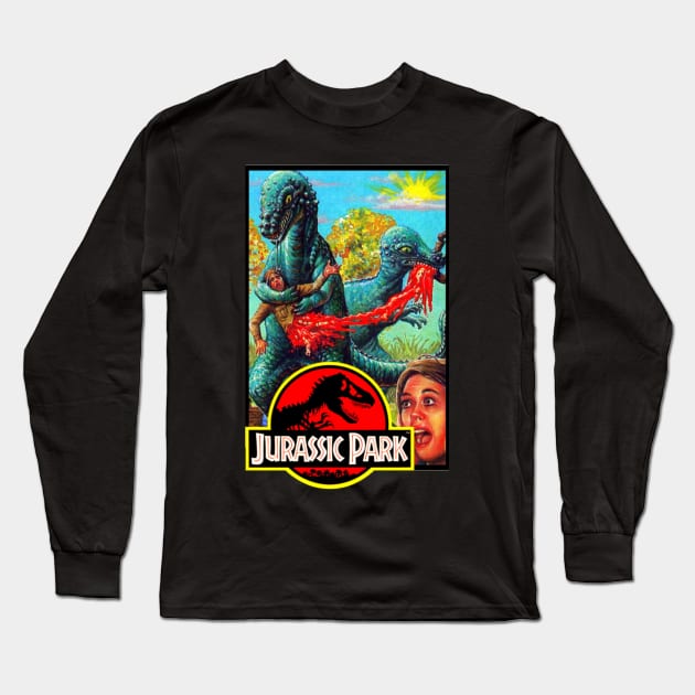 Jurassic shred Long Sleeve T-Shirt by tittybats